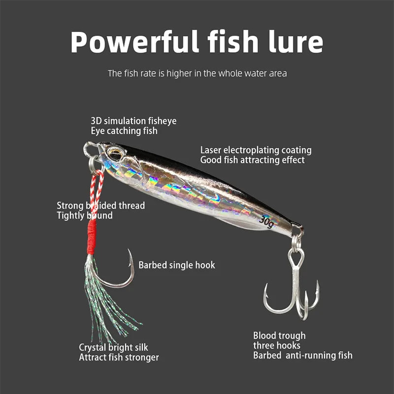 Japen Metal Cast Jig Spoon Lure For Shore Fishing Bass