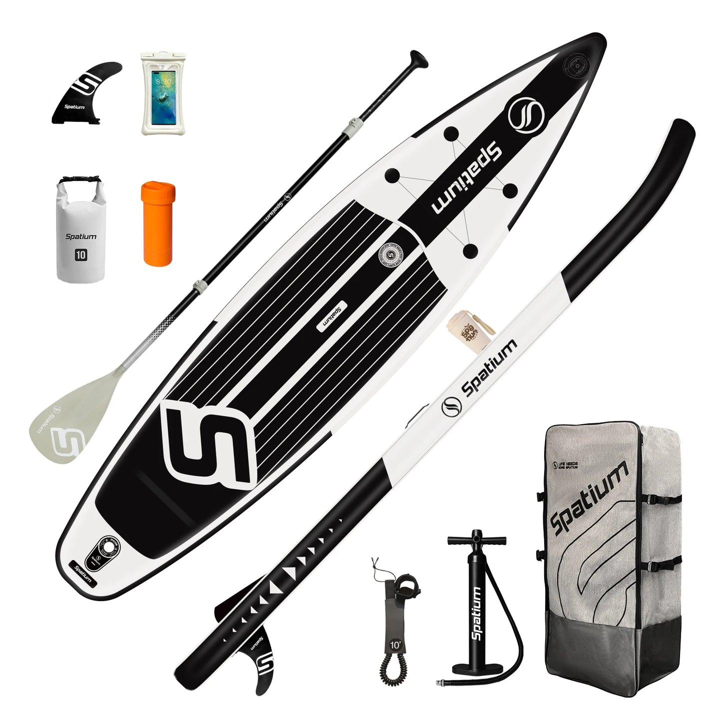 Spatium Touring Inflatable Stand Up Paddle Board Set