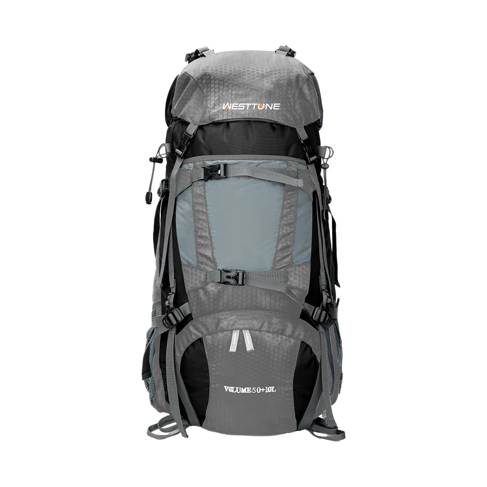 WEST TUNE Internal Frame Hiking Backpack With Rain Cover