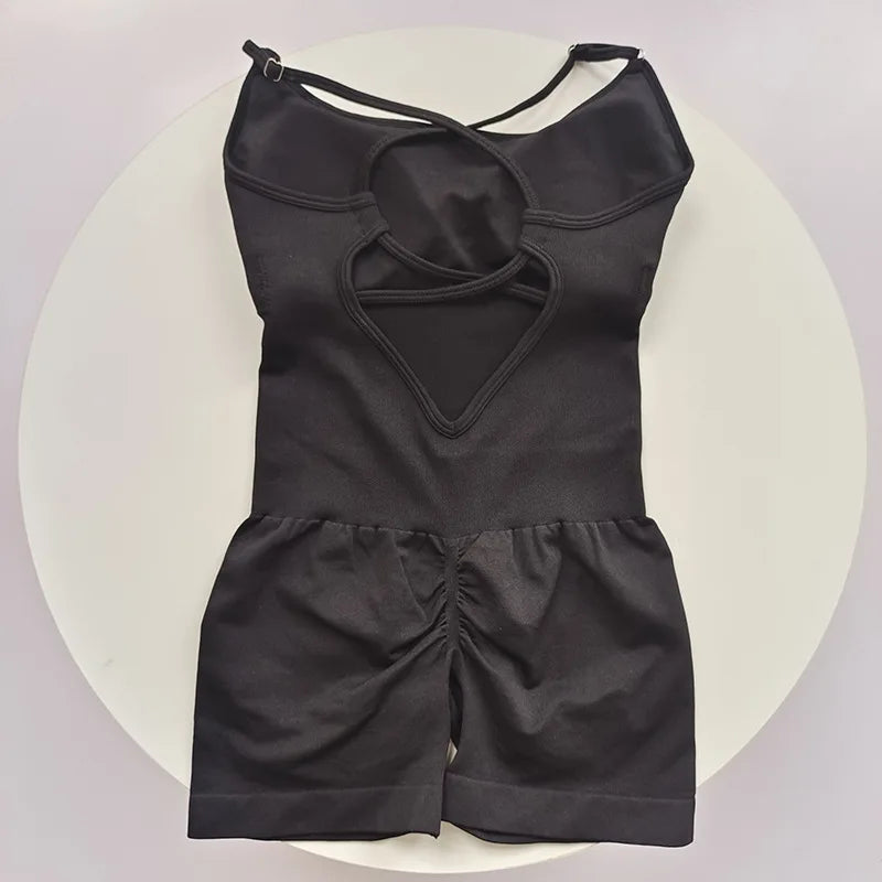 Seamless Yoga Jumpsuit For Women With Quick Dry Knit Fabric
