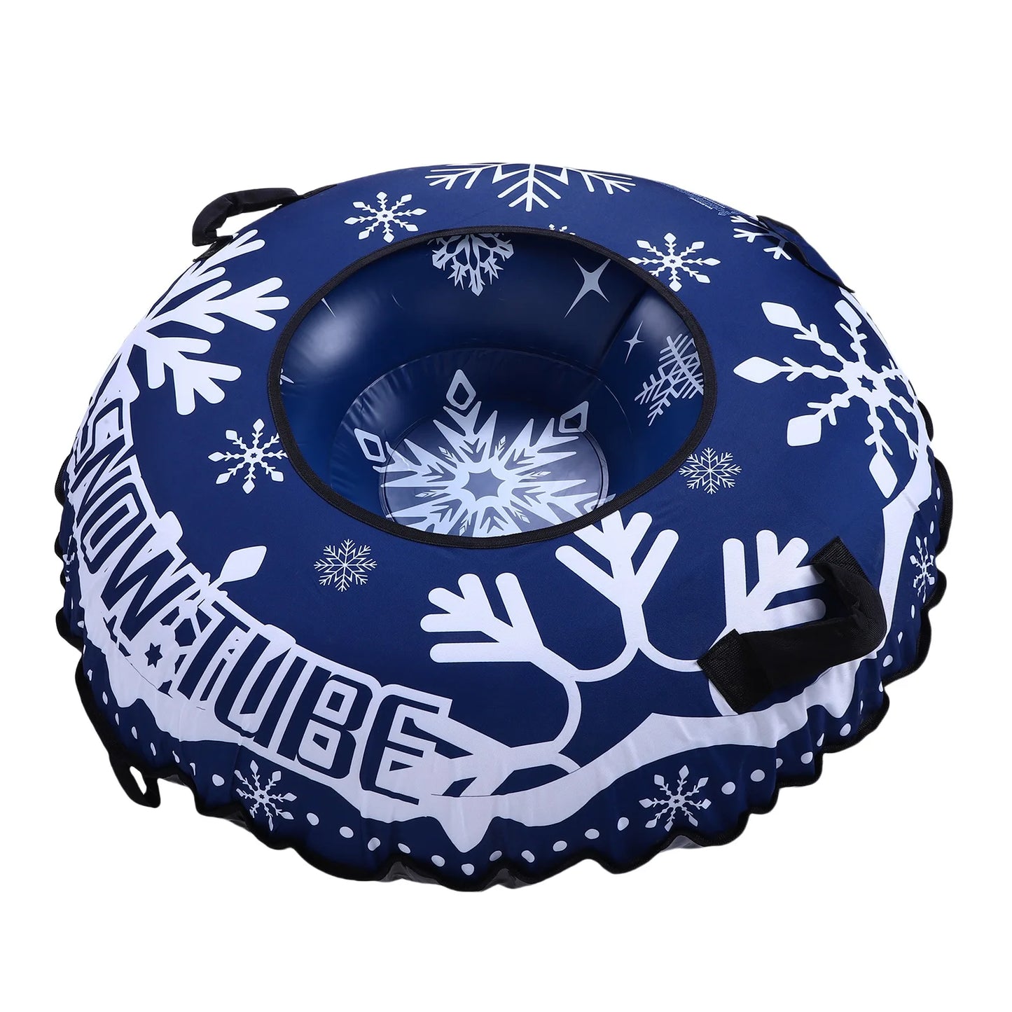 Inflatable Snow Tube Sled Heavy Duty With Handles Tow Rope