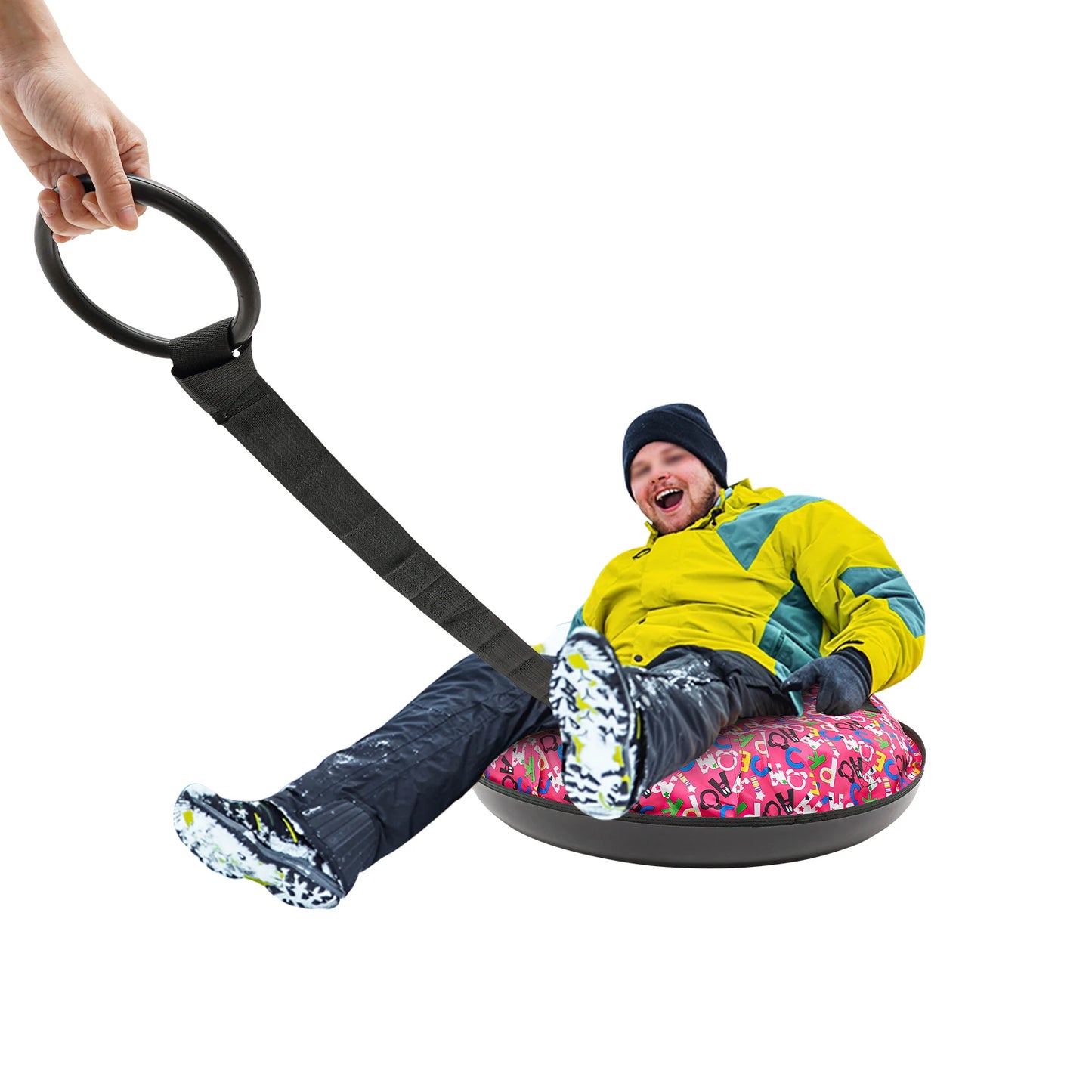 Oxford Cloth Inflatable Snow Sled 100-180kg Load Capacity