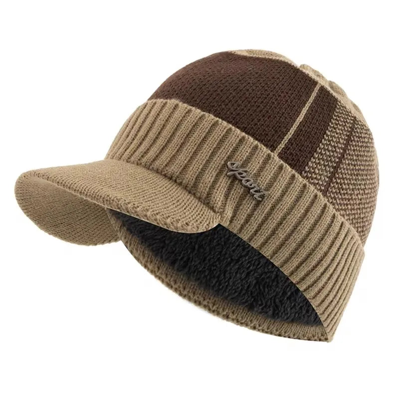 NONECN Unisex Warm Winter Hat With Plush Fur Lining