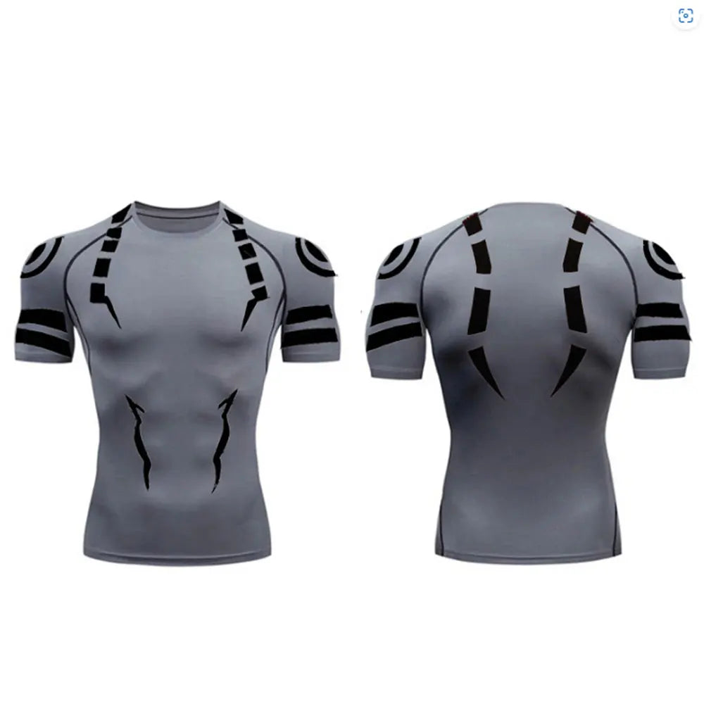 NONECN Jujutsu Kaisen Compression Tee Sukuna 3D Print