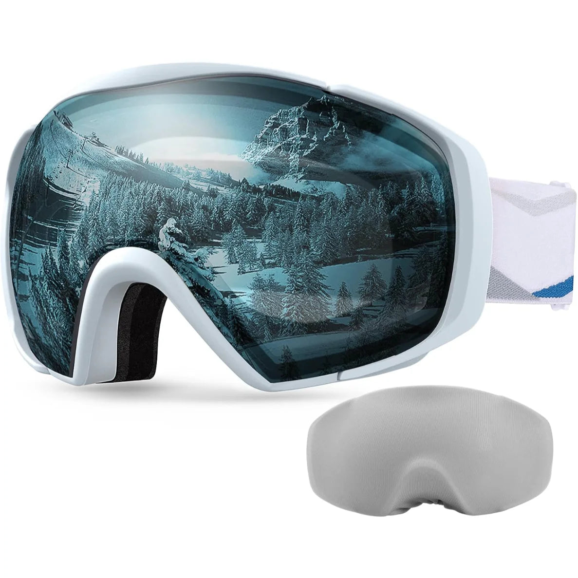 OutdoorMaster OTG Ski Goggles Anti Fog With Cover Snow