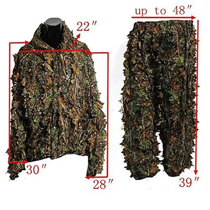 3D Ghillie Suit Tactical Outdoor Camouflage For Hunting