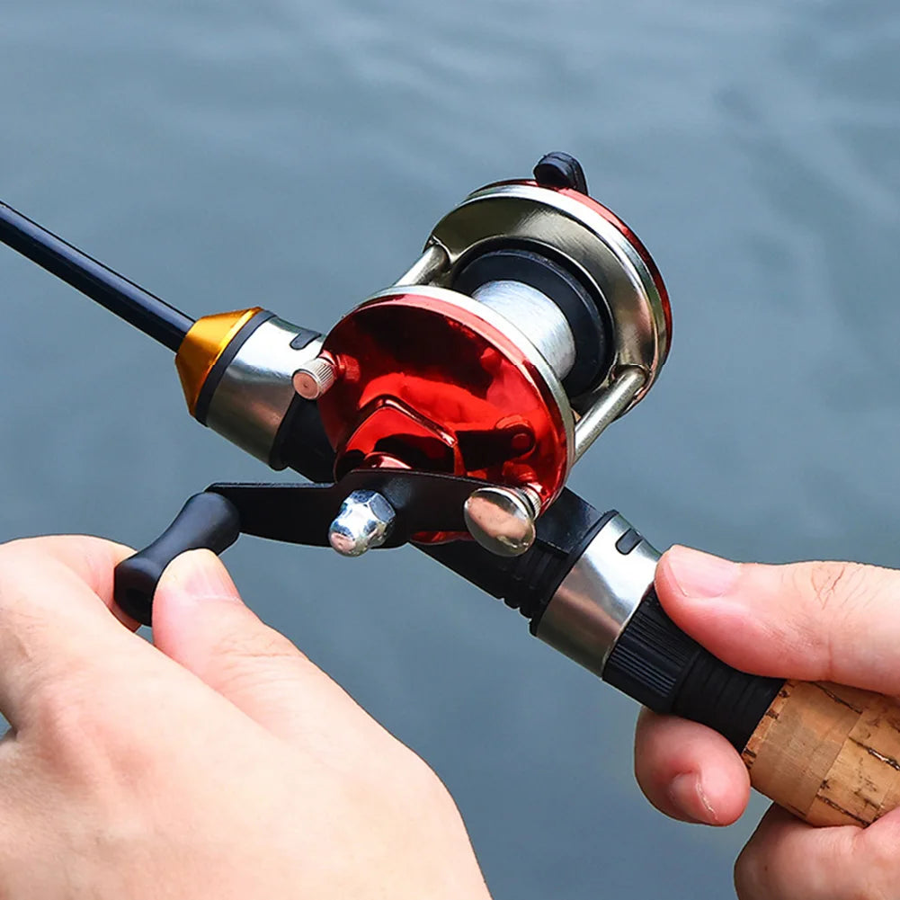 Carbon Fiber Ice Fishing Rod With Reel Combo Gear Kit