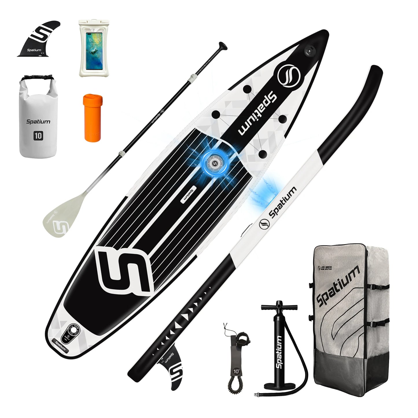 Spatium Touring Inflatable Stand Up Paddle Board Set