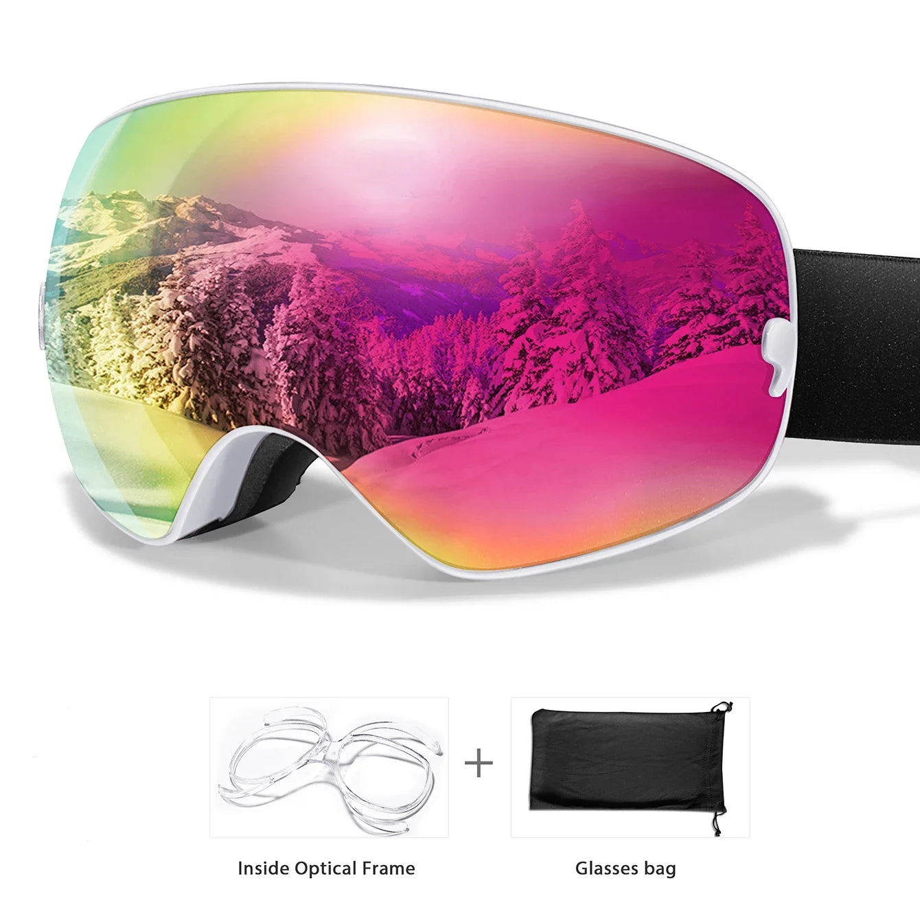 Winter Ski Goggles UV400 Anti Fog Men Women Teens Eyewear