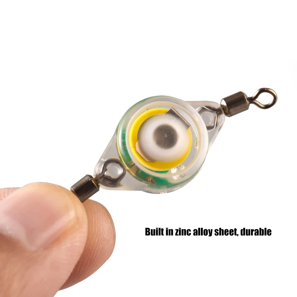 LED Fishing Lure Light Flashes Underwater Eye Shape Bait