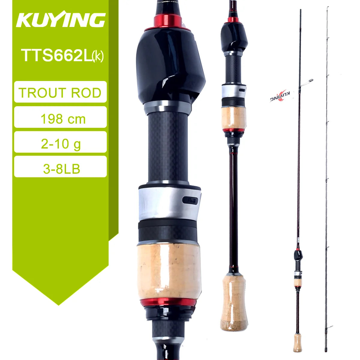 Kuying Carbon Fishing Lure Rod Teton TTC Series Pro