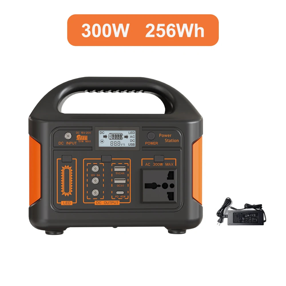 GaiaRay Portable Power Station 256Wh LiFePO4 110V Solar Generator