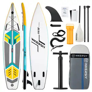 Wkersiy Inflatable Stand Up Paddleboard Touring With Backpack Paddles