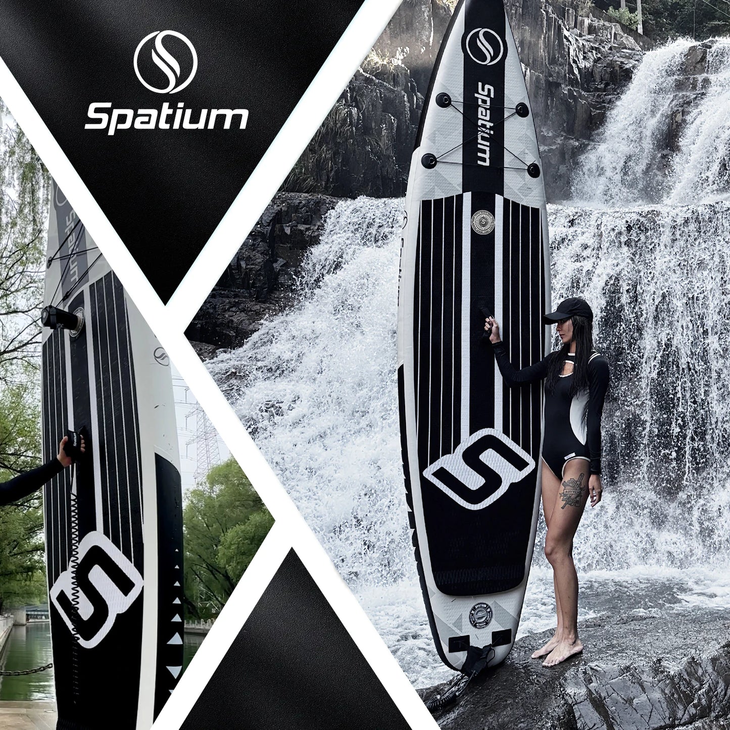 Spatium Touring Inflatable Stand Up Paddle Board Set