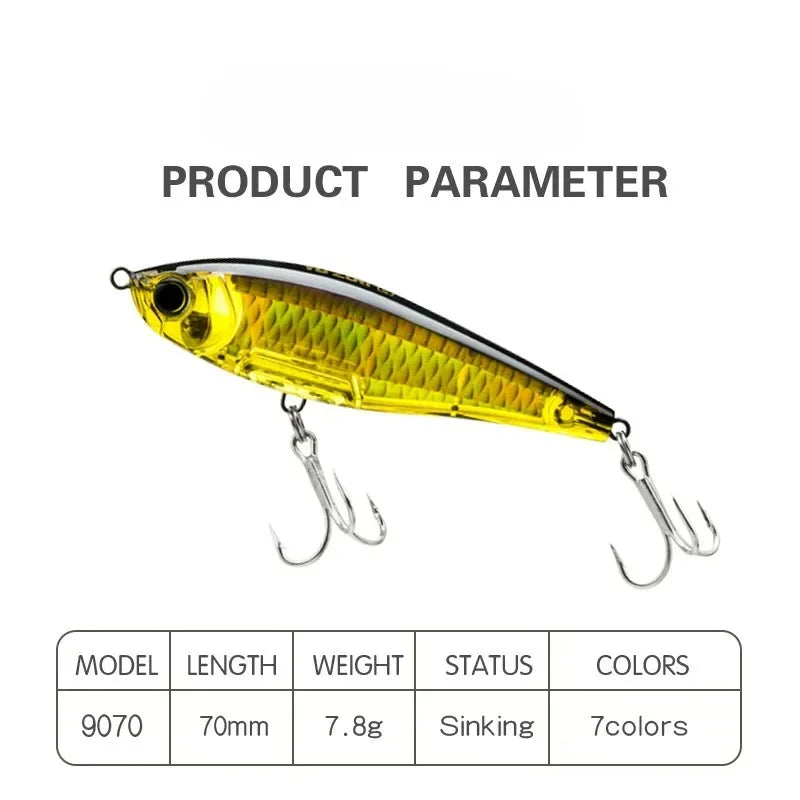 DKSTINYE Pencil Minnow Wobbler Lure Saltwater Trout Fishing