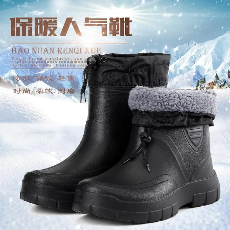 Men's Snow Boots Waterproof Outdoor Winter Warm Ankle Boots