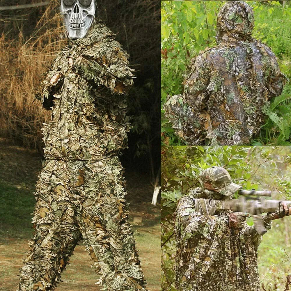3D Ghillie Suit Tactical Outdoor Camouflage For Hunting
