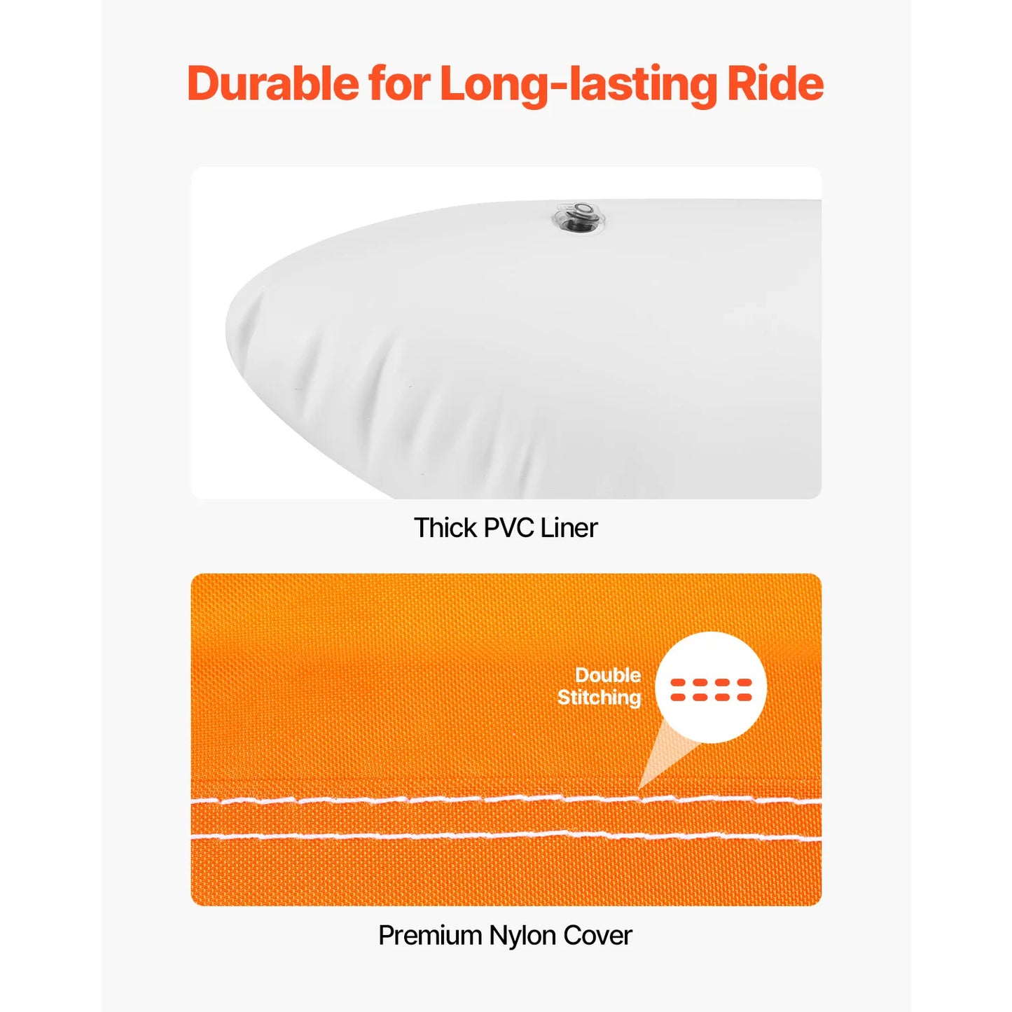 SucceBuy Towable Tube 2 Rider 340 Lb Capacity For Boating