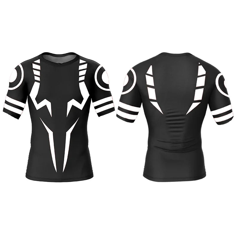 NONECN Jujutsu Kaisen Compression Tee Sukuna 3D Print