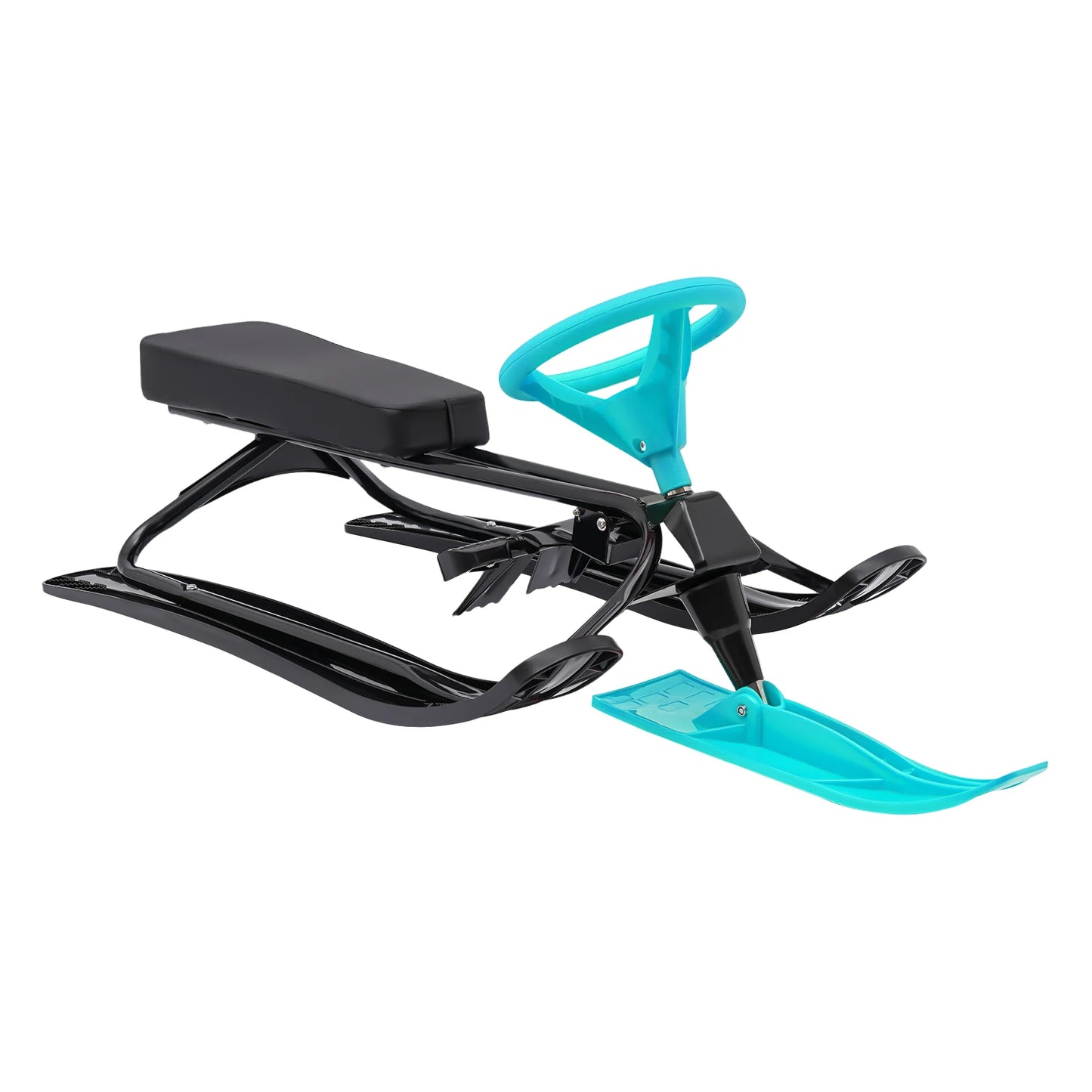 Kids Snow Racer Sled Steering Wheel And Anti Slip Pedals