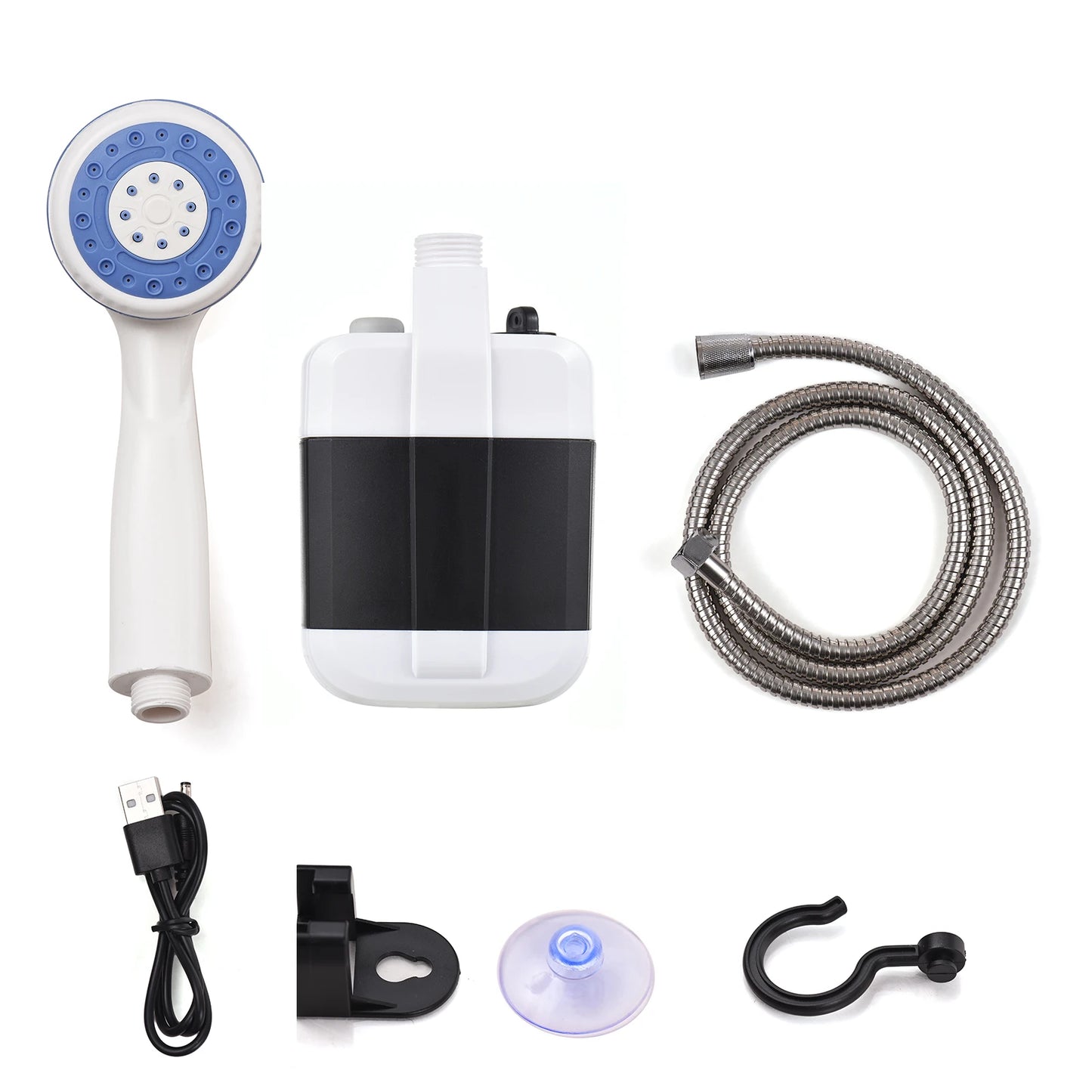 Portable Camping Shower Pump USB Rechargeable Electric For Outdoor Use