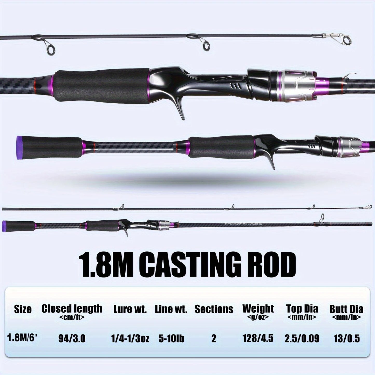 FridayInFishing Telescopic Fishing Rod Carbon Fiber Fast Action