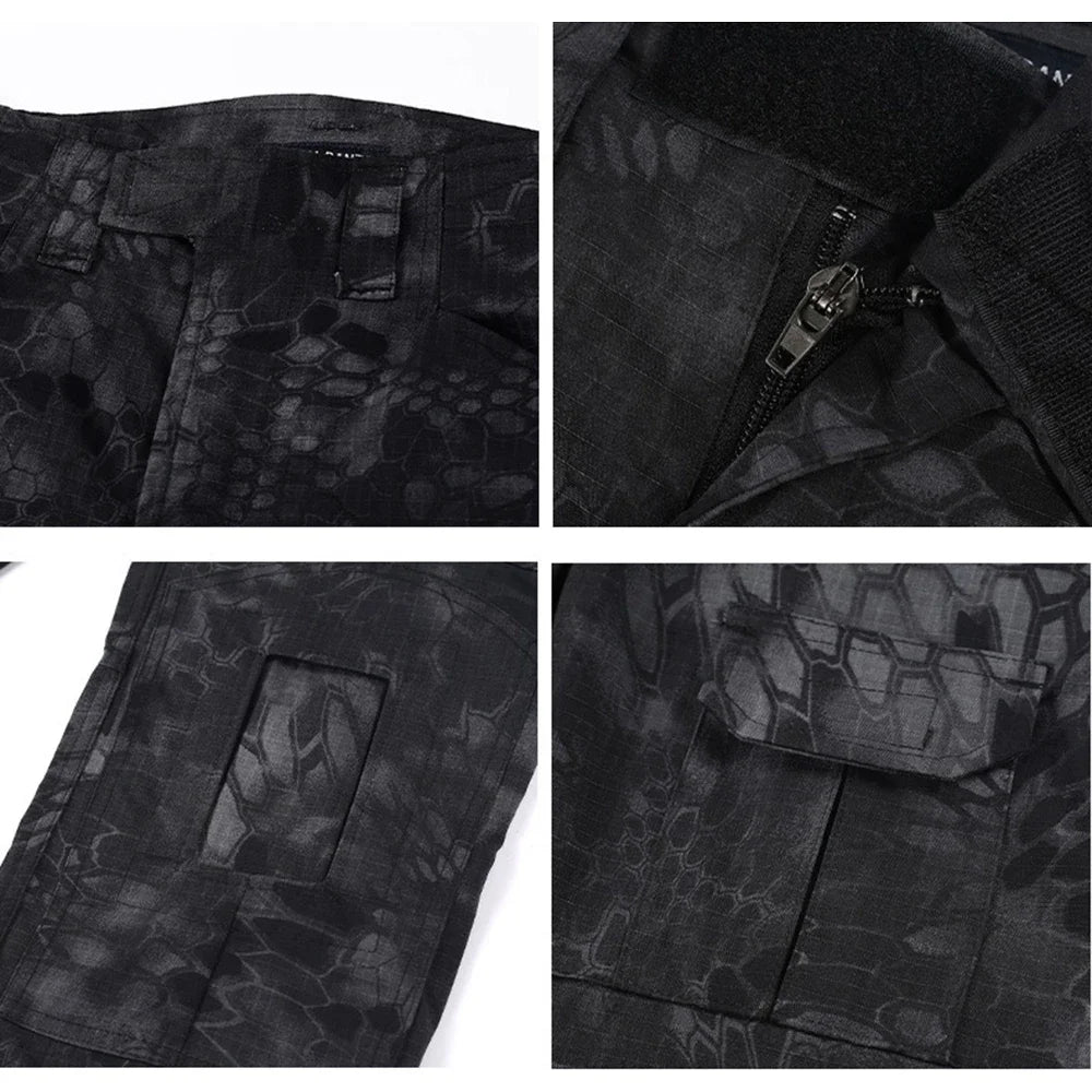 NONECN Combat Pants Tactical Camouflage Multicam Trekking Trousers