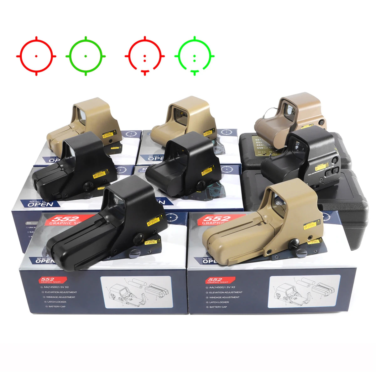 Bestsight Holographic Reflex Sight For Rail Mount Optics
