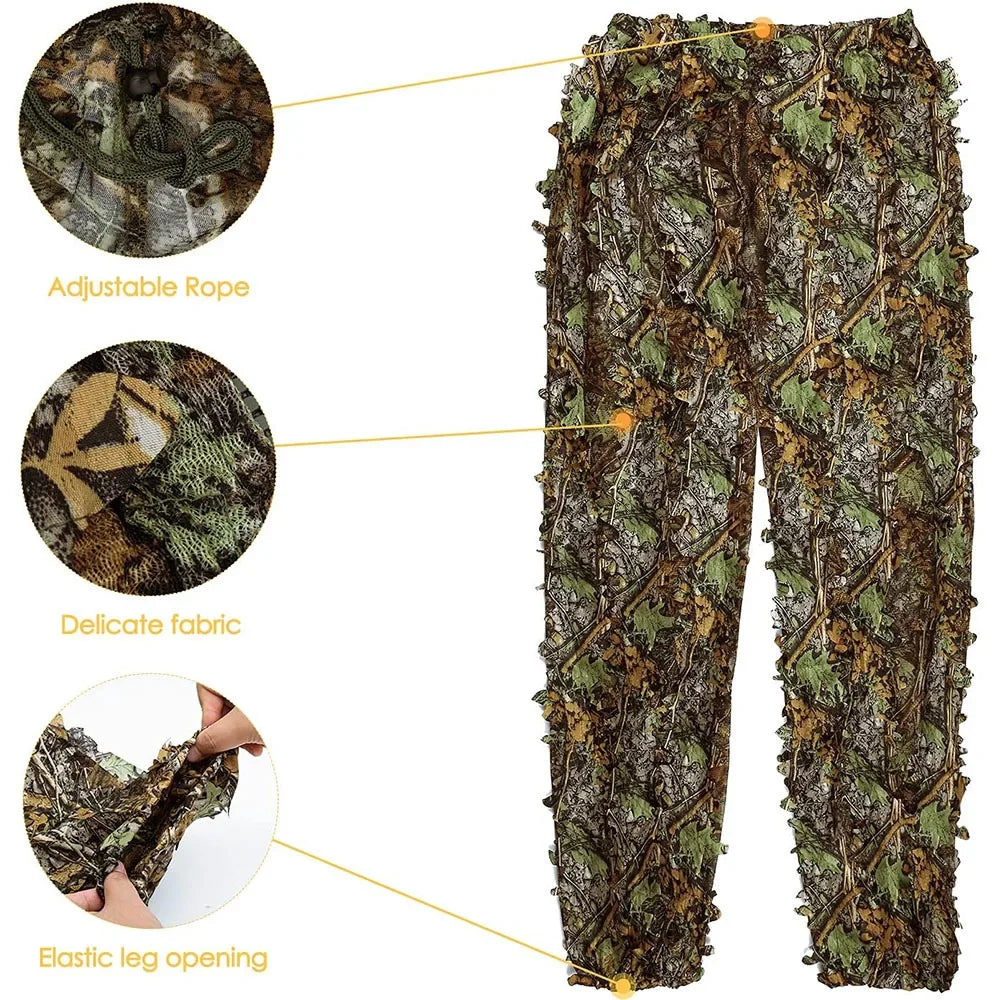 3D Ghillie Suit Tactical Outdoor Camouflage For Hunting