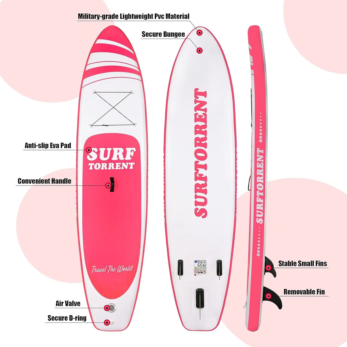 YTYIN Inflatable Stand Up Paddle Board With Accessories For Beginners