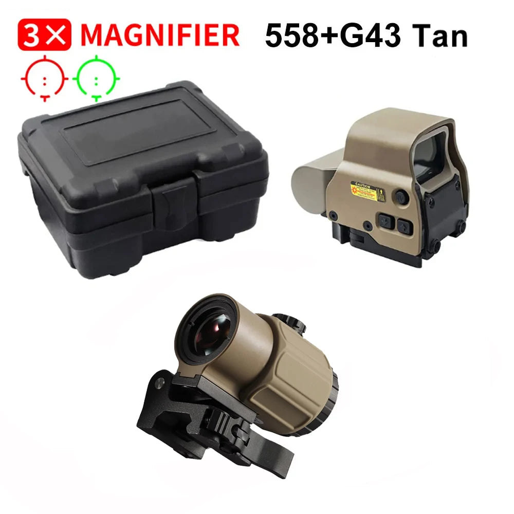 Bestsight 558 G43 Holographic Collimator Red Dot Sight Mount