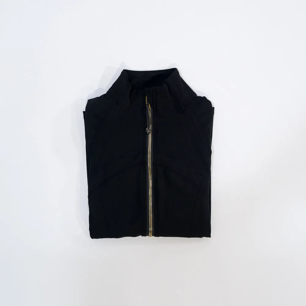 Slimming Zipper Jacket for Yoga Stand Collar Quick Dry