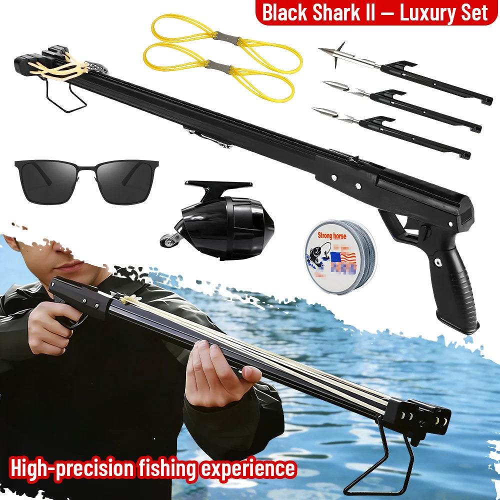 Aluminum Fishing Slingshot Rod With Reel Long Distance Casting