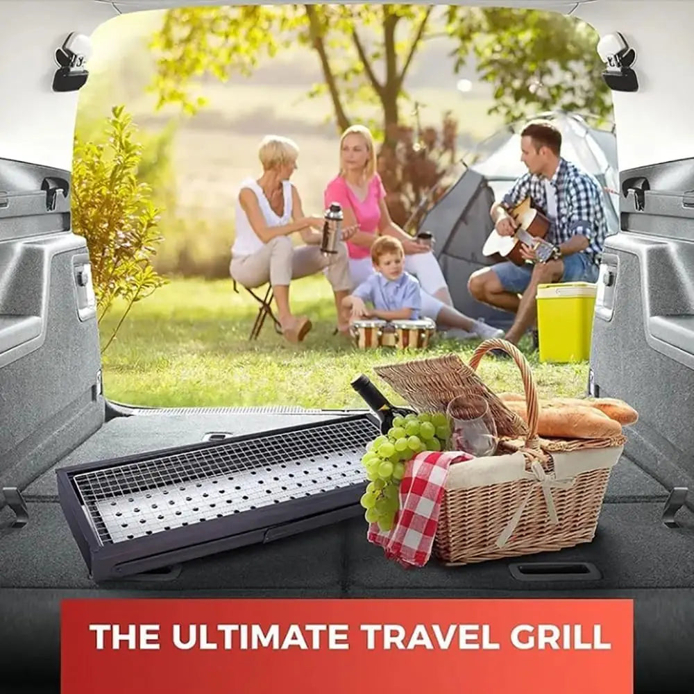 XMSJ Portable Charcoal Grill For Camping Hiking Picnics