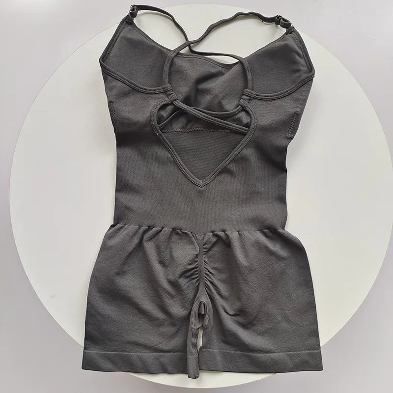 Seamless Yoga Jumpsuit For Women With Quick Dry Knit Fabric
