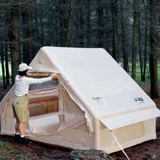 Pakicetus Inflatable Tent With Skylight Quick Setup Family Camp Tent