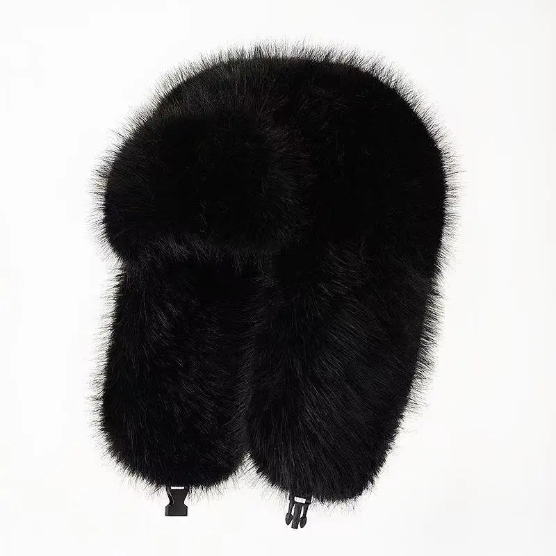 Plush Lei Feng Winter Hat With Warm Ear Protection