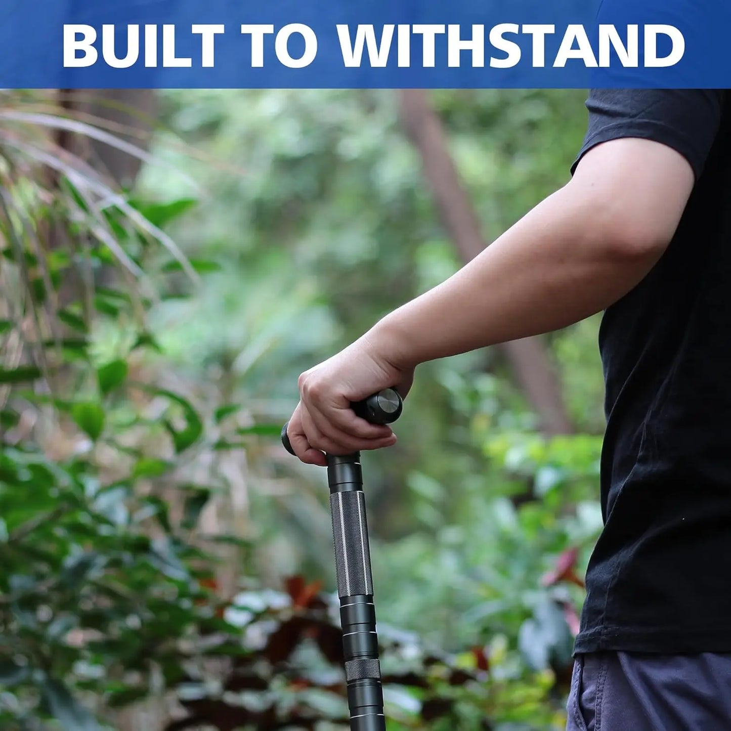 XMSJ Hiking Stick Trekking Poles Outdoor Adjustable Aluminum
