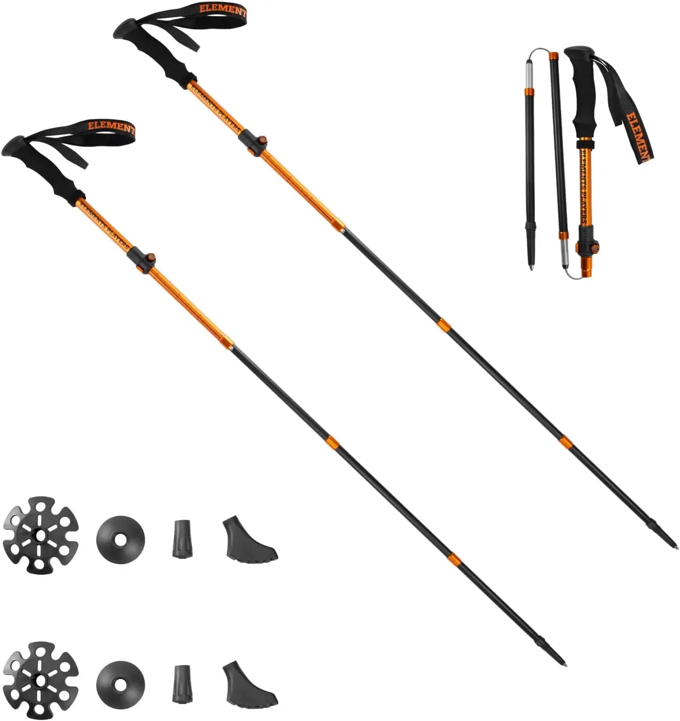 XMSJ Ultralight 7075 Aluminum Trekking Poles Three Section Telescopic