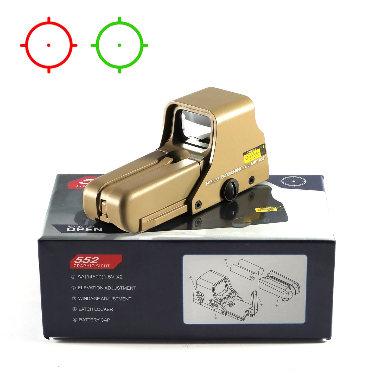 Bestsight Holographic Reflex Sight For Rail Mount Optics