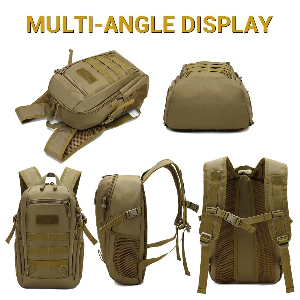 Scione Mini Tactical Backpack Travel Hiking Camping Unisex