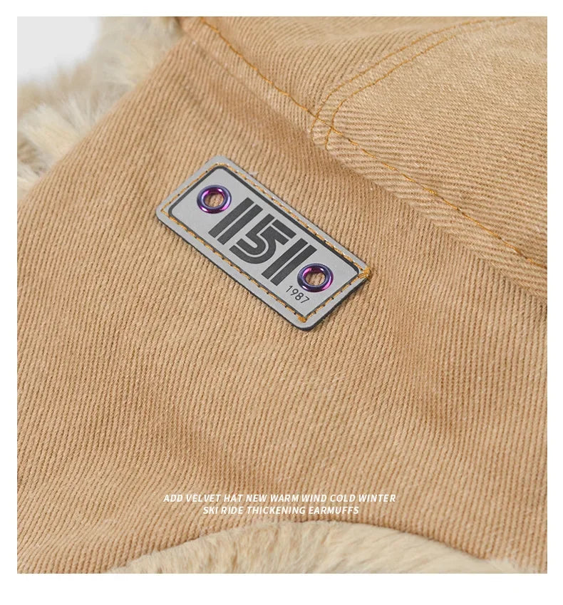NONECN Bomber Hat Ushanka For Men And Women Warm Fur