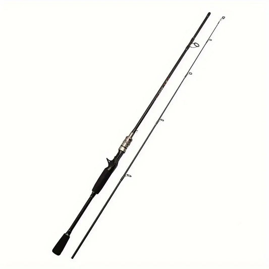 FridayInFishing Telescopic Fishing Rod Two Piece Fiberglass Medium Fast Action
