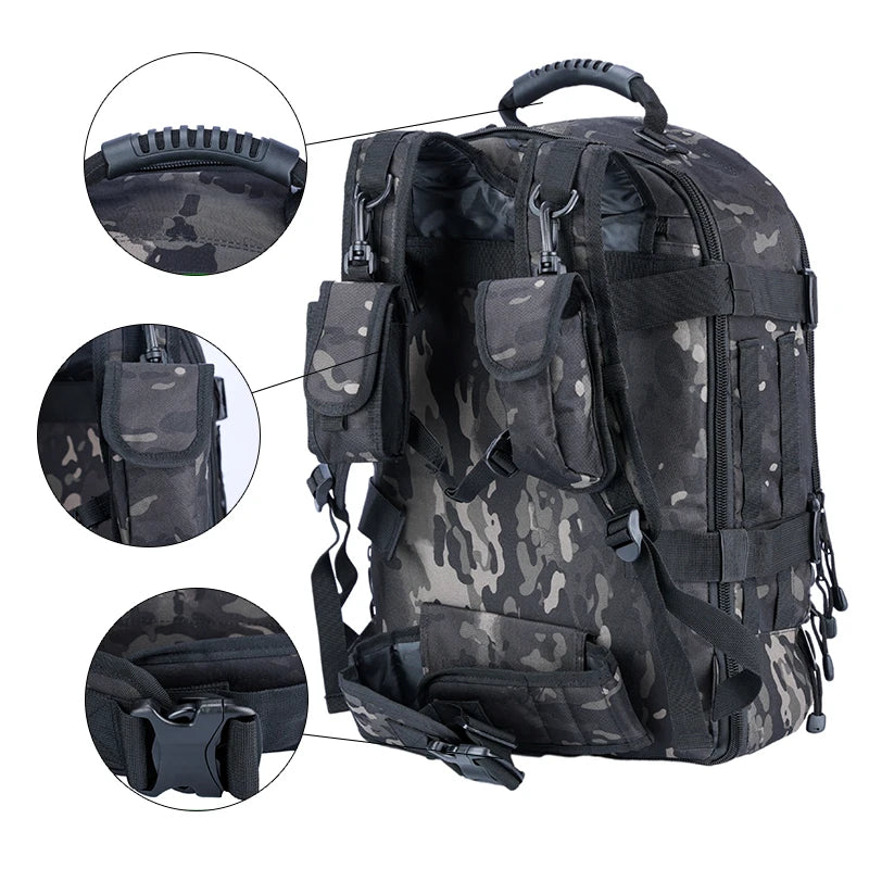 Tactical Backpack Molle Assault Pack For Hiking Camping Travel