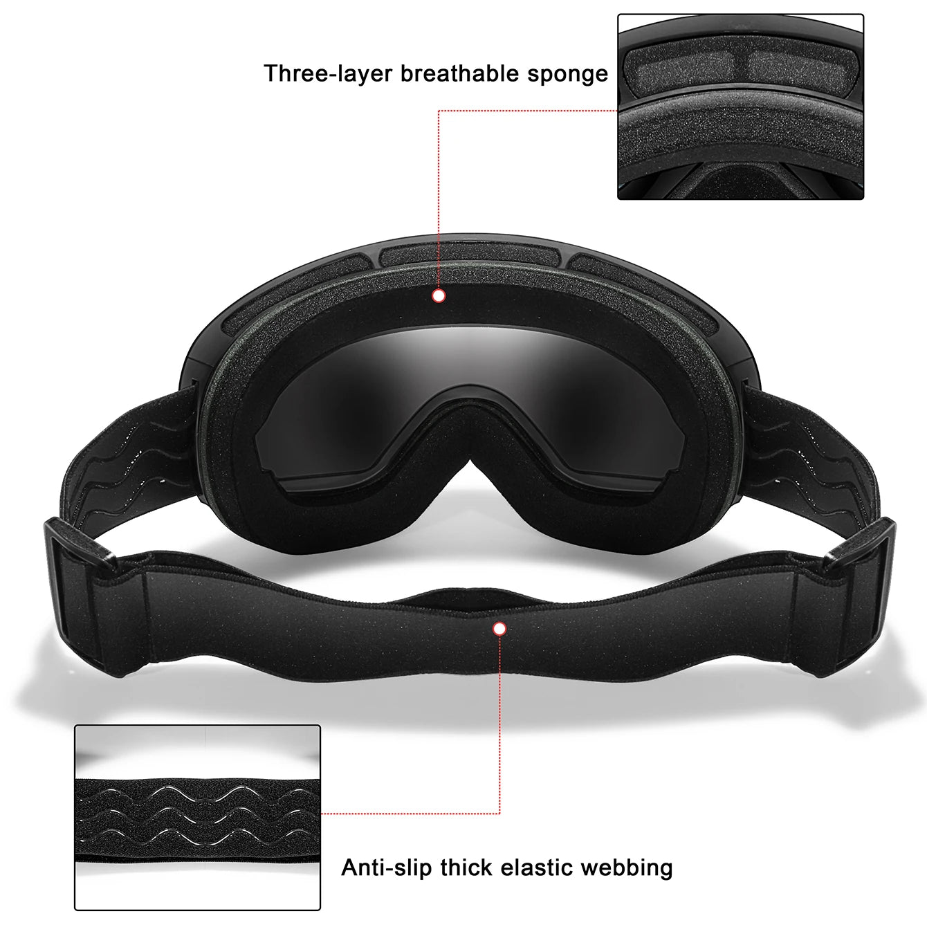 Winter Ski Goggles UV400 Anti Fog Men Women Teens Eyewear
