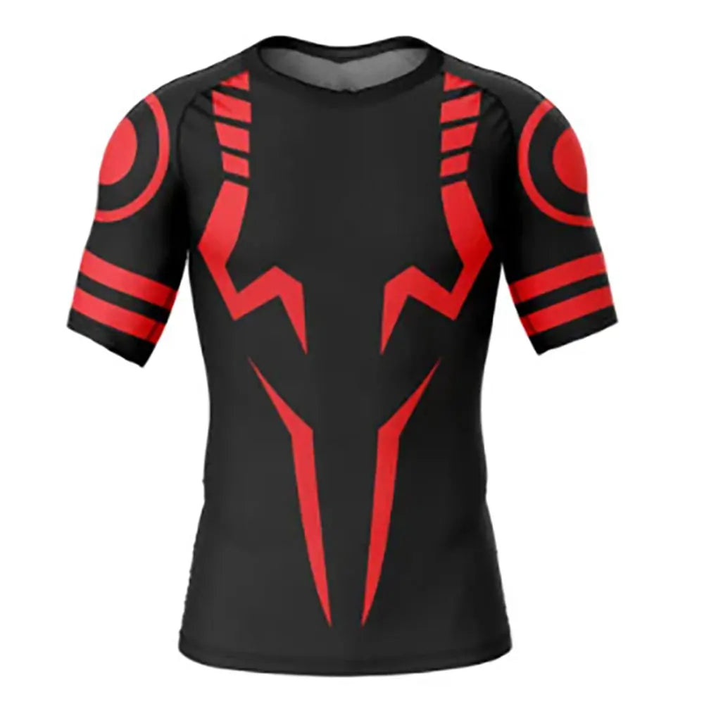 NONECN Jujutsu Kaisen Compression Tee Sukuna 3D Print