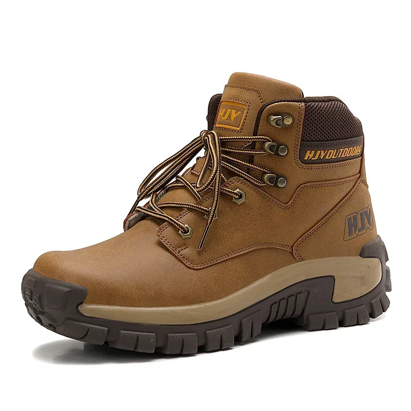 Leather High Top Mens Boots Breathable Hiking Desert Combat Outdoor