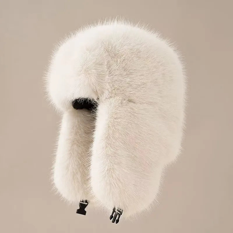 Plush Lei Feng Winter Hat With Warm Ear Protection