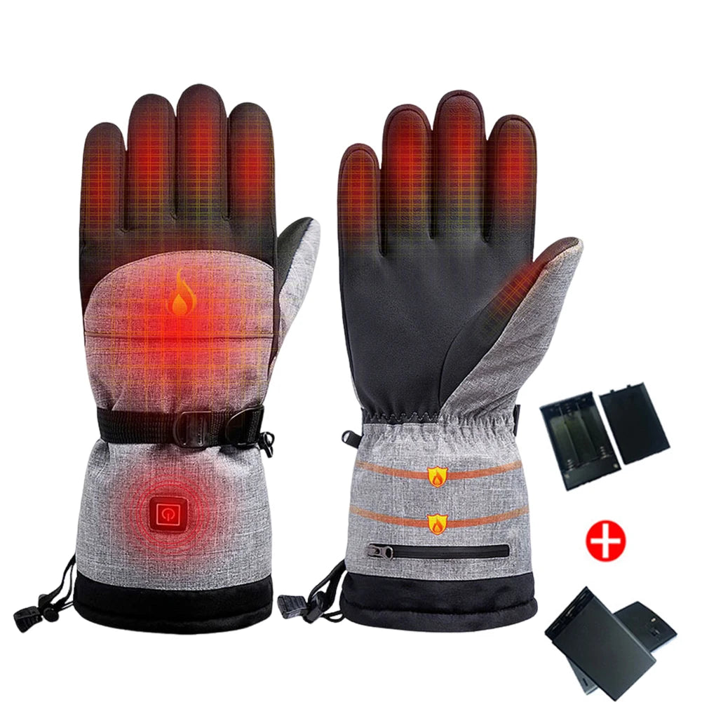 AlloetCN Hand Warmer Thermal Electric Heating Gloves Anti Slip Waterproof