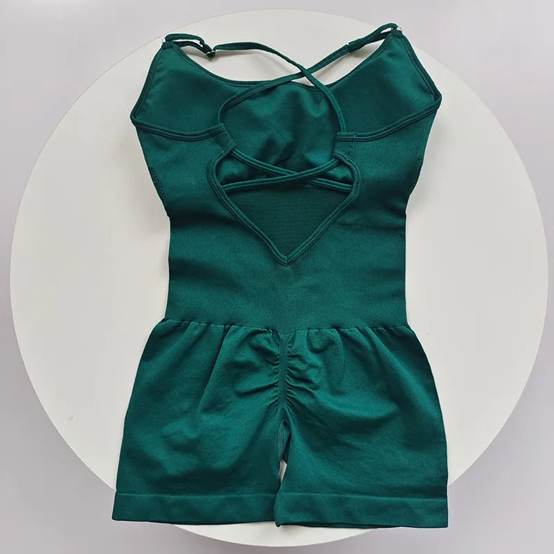 Seamless Yoga Jumpsuit For Women With Quick Dry Knit Fabric